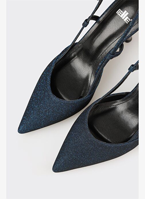 Lacivert Kadın Topuklu Ayakkabı - Görsel 5