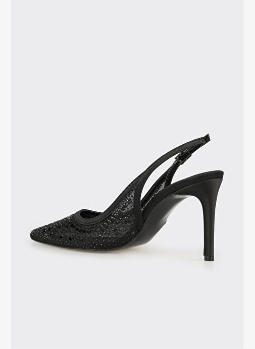 Siyah Kadın Topuklu Ayakkabı - Görsel 4