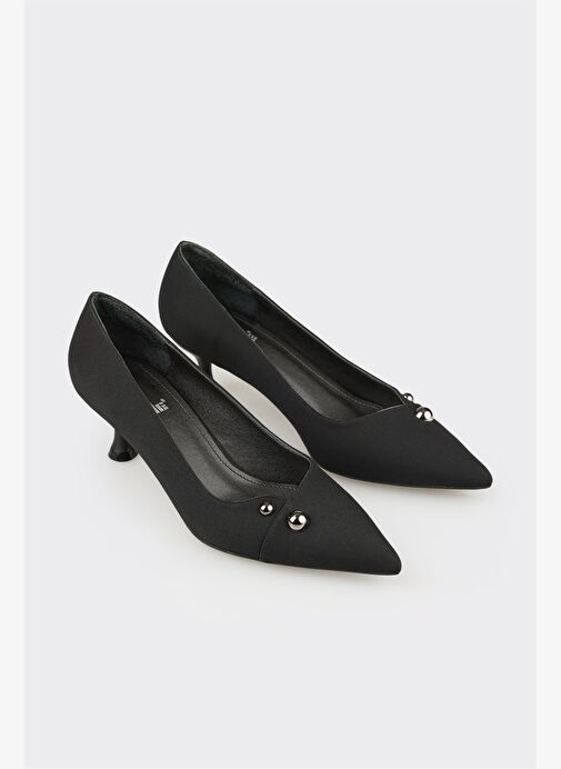 Siyah Kadın Topuklu Ayakkabı - Görsel 3