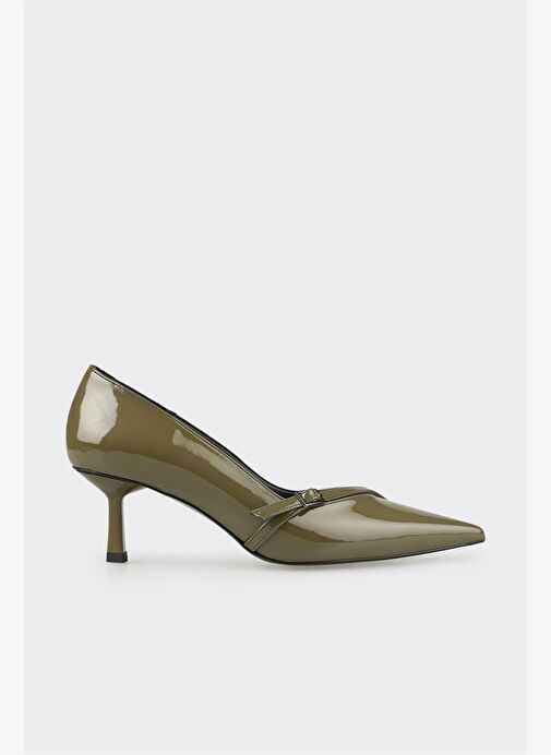 Yeşil Kadın Orta Topuk Ayakkabı - Görsel 2