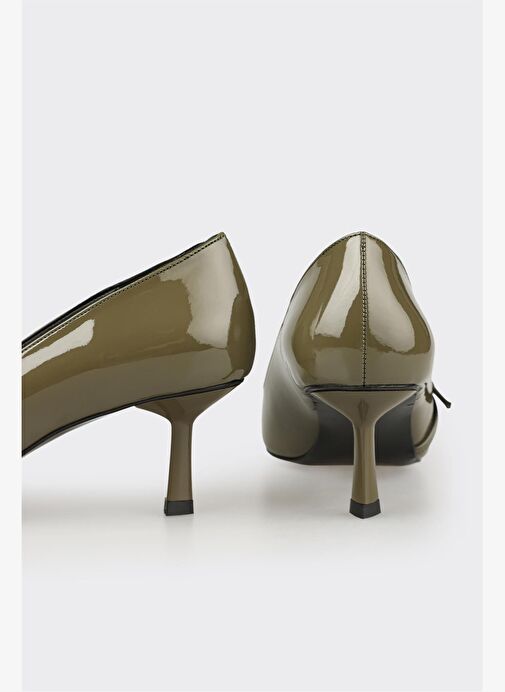 Yeşil Kadın Orta Topuk Ayakkabı - Görsel 5