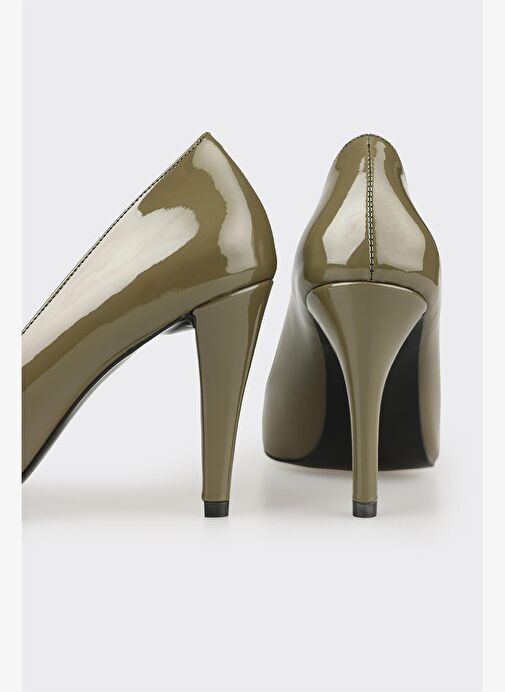 Yeşil Kadın Stiletto - Görsel 5