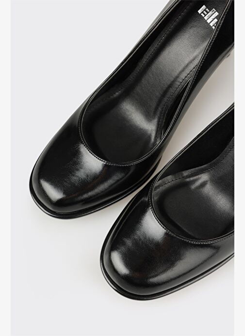 Siyah Kadın Yüksek Topuk Ayakkabı - Görsel 5