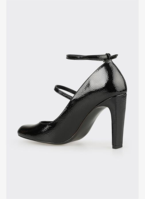 Siyah Kadın Yüksek Topuk Ayakkabı - Görsel 4