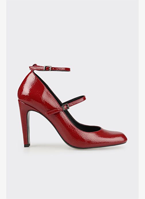 Bordo Kadın Yüksek Topuk Ayakkabı - Görsel 2