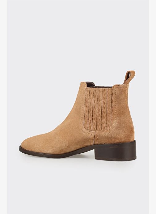 Naturel Deri Kadın Klasik Bot - Görsel 4