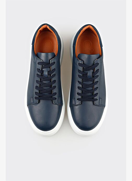 Lacivert Deri Erkek Günlük Ayakkabı - Görsel 5