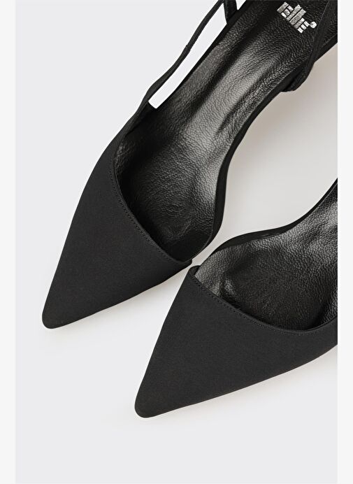 Siyah Kadın Topuklu Ayakkabı - Görsel 5