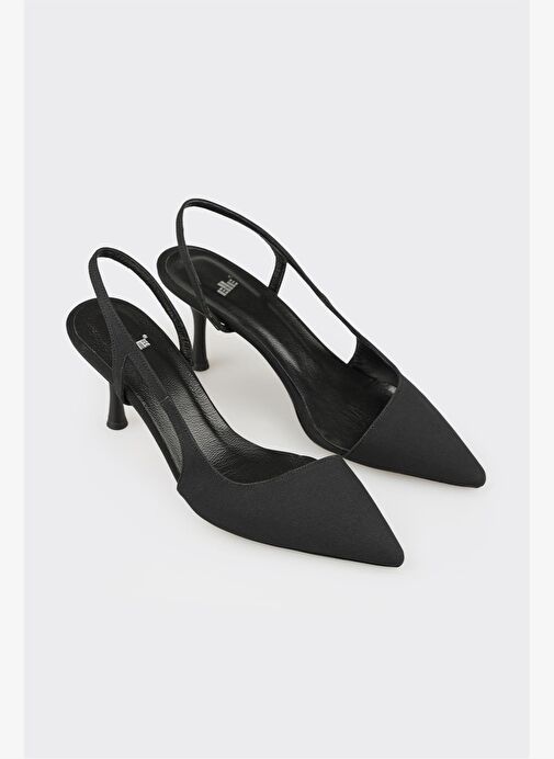 Siyah Kadın Topuklu Ayakkabı - Görsel 3