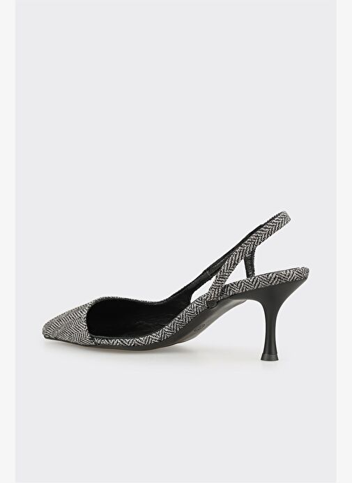 Gri Kadın Topuklu Ayakkabı - Görsel 4