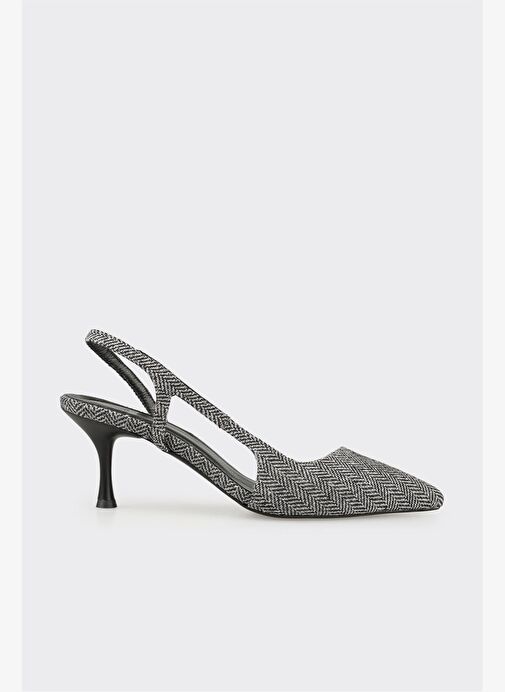 Gri Kadın Topuklu Ayakkabı - Görsel 2