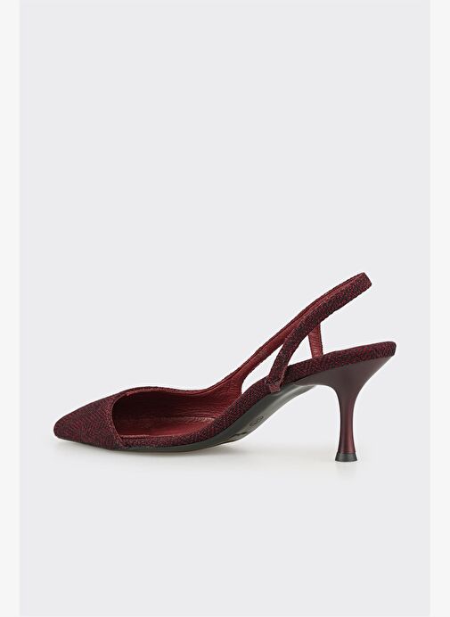Bordo Kadın Topuklu Ayakkabı - Görsel 4