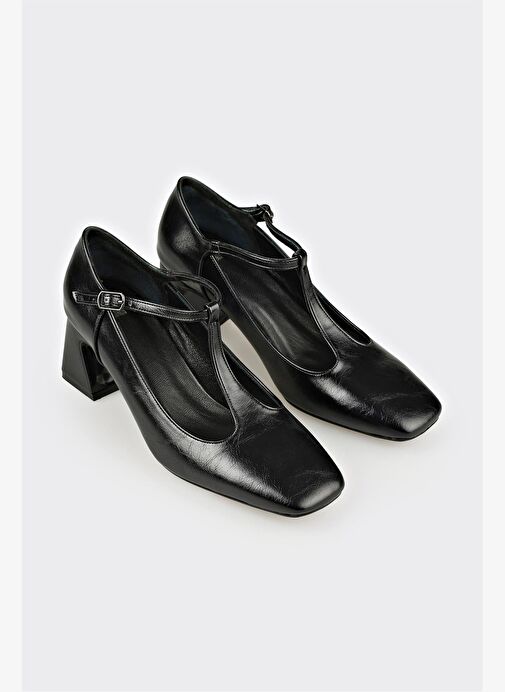 Siyah Kadın Topuklu Ayakkabı - Görsel 3