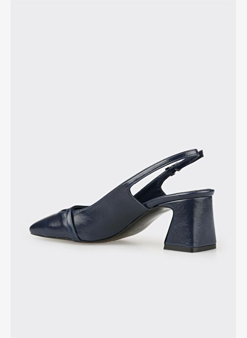Lacivert Kadın Topuklu Ayakkabı - Görsel 4