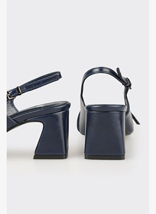 Lacivert Kadın Topuklu Ayakkabı - Görsel 5