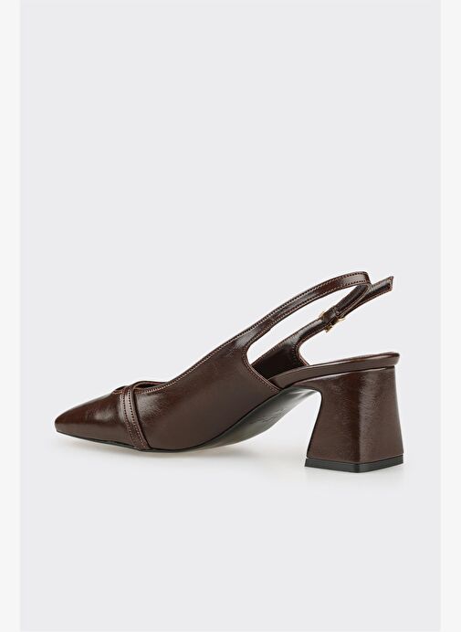 Kahve Kadın Topuklu Ayakkabı - Görsel 4