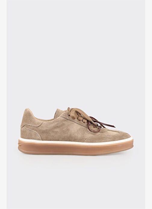 Vizon Deri Kadın Spor Ayakkabı - Görsel 2