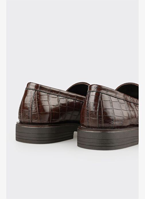 Kahve Deri Kadın Günlük Ayakkabı - Görsel 6