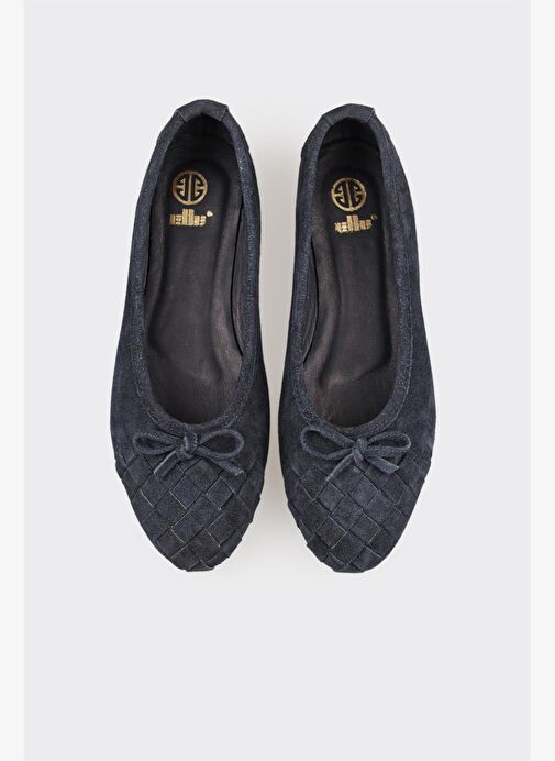 Lacivert Deri Kadın Günlük Ayakkabı - Görsel 5