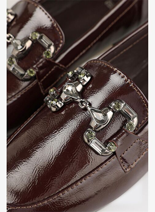 Kahve Deri Kadın Günlük Ayakkabı - Görsel 6