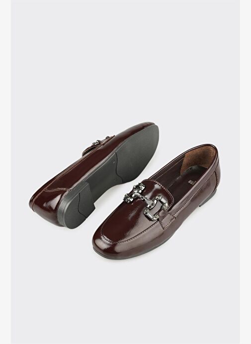 Kahve Deri Kadın Günlük Ayakkabı - Görsel 4