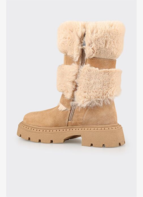 Naturel Deri Kadın Günlük Bot - Görsel 4