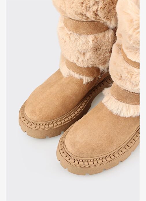 Naturel Deri Kadın Günlük Bot - Görsel 5