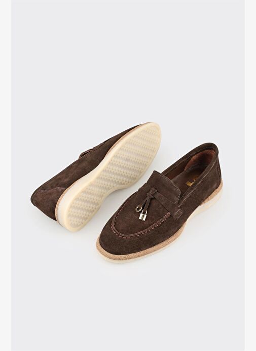 Kahve Deri Kadın Günlük Ayakkabı - Görsel 4