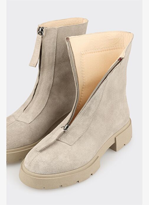 Bej Deri Kadın Günlük Bot - Görsel 5