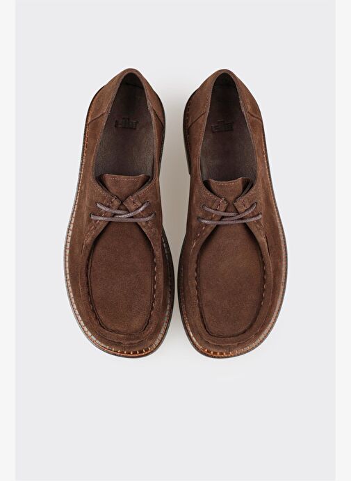 Kahve Deri Kadın Günlük Ayakkabı - Görsel 5