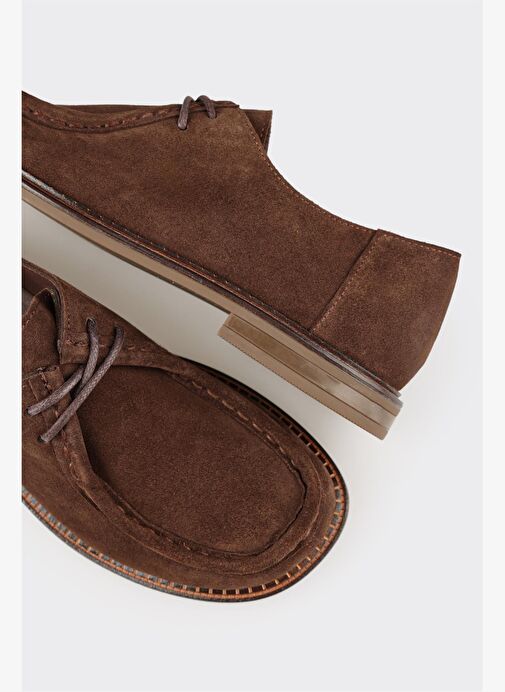 Kahve Deri Kadın Günlük Ayakkabı - Görsel 6