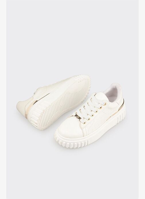 Beyaz Kadın Spor Ayakkabı - Görsel 4