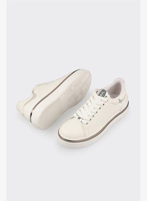 Beyaz Kadın Spor Ayakkabı - Görsel 4