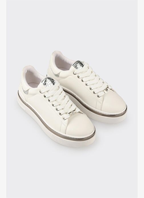 Beyaz Kadın Spor Ayakkabı - Görsel 3