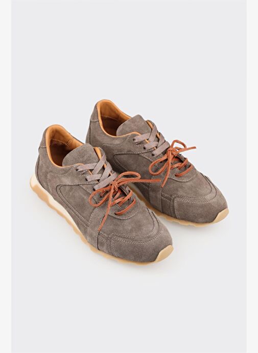 Vizon Deri Kadın Spor Ayakkabı - Görsel 3