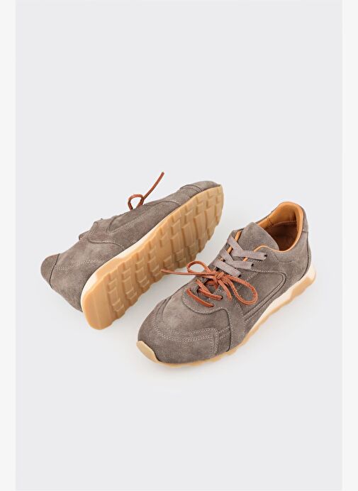 Vizon Deri Kadın Spor Ayakkabı - Görsel 4