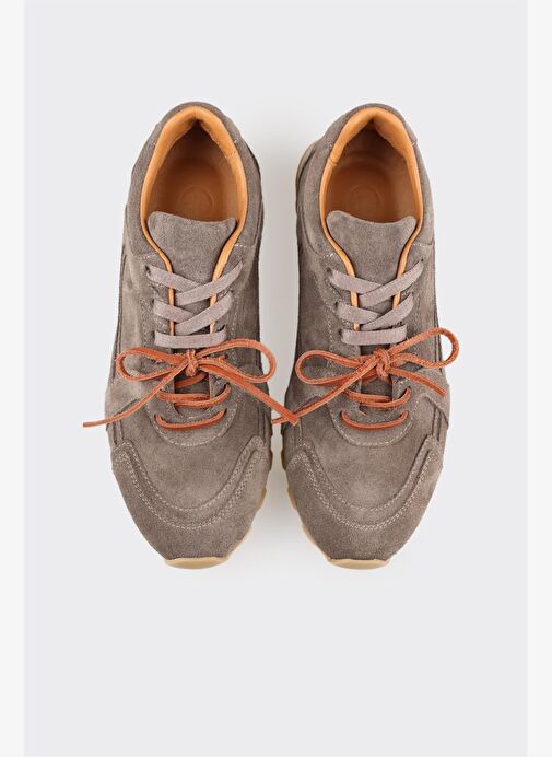 Vizon Deri Kadın Spor Ayakkabı - Görsel 5