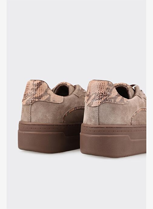 Vizon Deri Kadın Spor Ayakkabı - Görsel 6