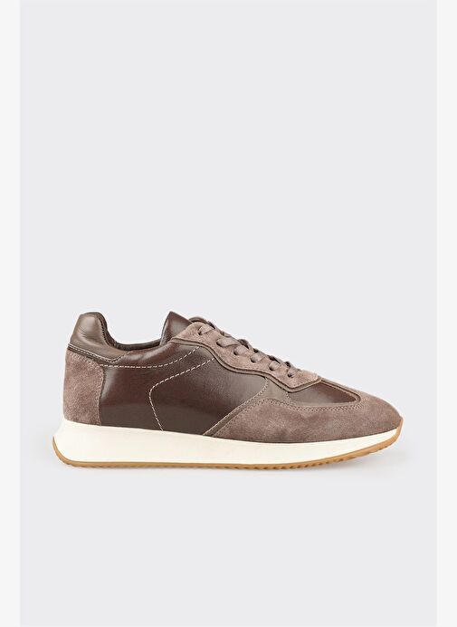 Vizon Deri Kadın Spor Ayakkabı - Görsel 2