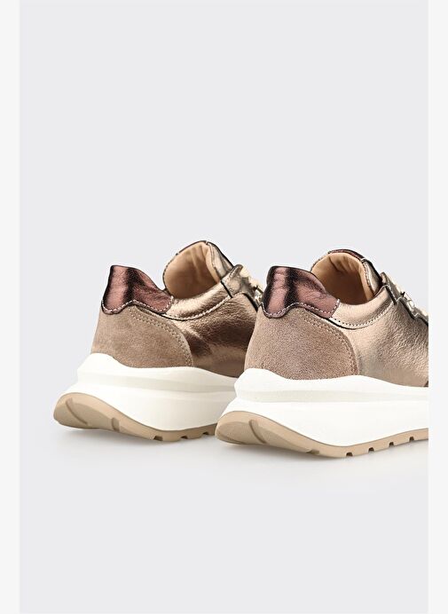 Vizon Deri Kadın Spor Ayakkabı - Görsel 6