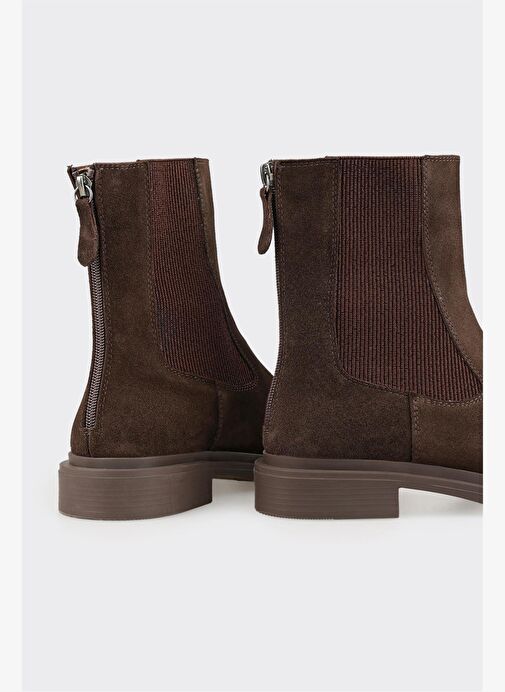 Kahve Deri Kadın Günlük Bot - Görsel 5