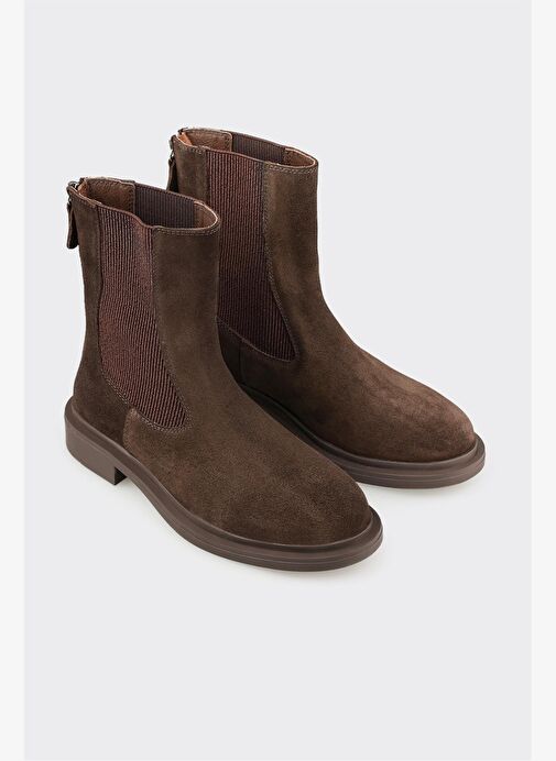 Kahve Deri Kadın Günlük Bot - Görsel 3