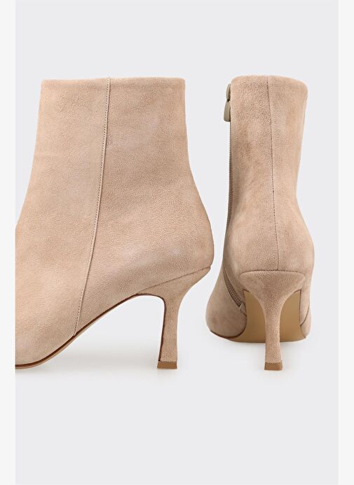 Vizon Deri Kadın Klasik Bot - Görsel 5