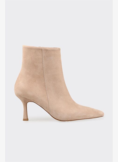 Vizon Deri Kadın Klasik Bot - Görsel 2