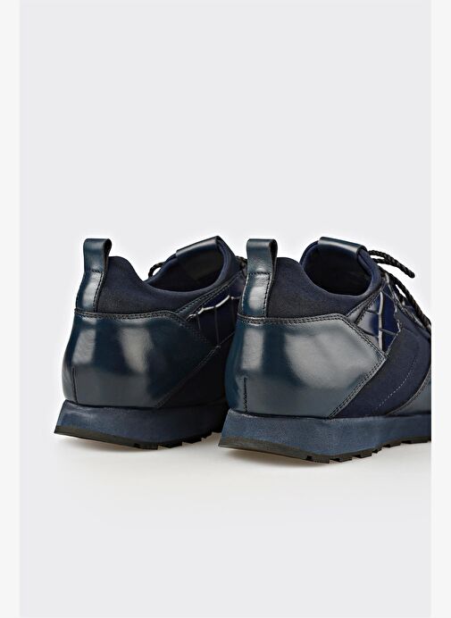 Lacivert Deri Erkek Günlük Ayakkabı - Görsel 6
