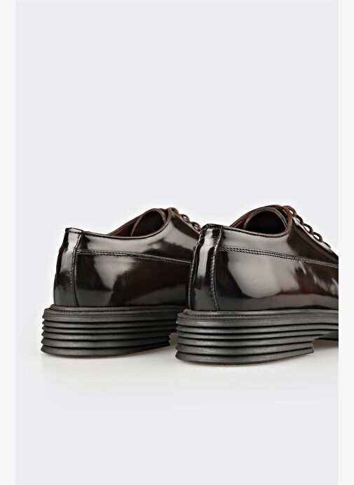 Kahve Deri Erkek Klasik Ayakkabı - Görsel 6