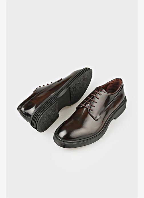 Kahve Deri Erkek Klasik Ayakkabı - Görsel 4