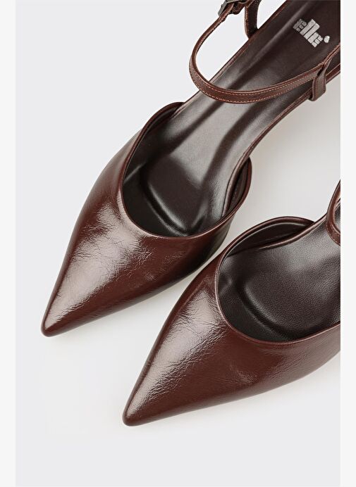 Kahve Kadın Orta Topuk Ayakkabı - Görsel 5