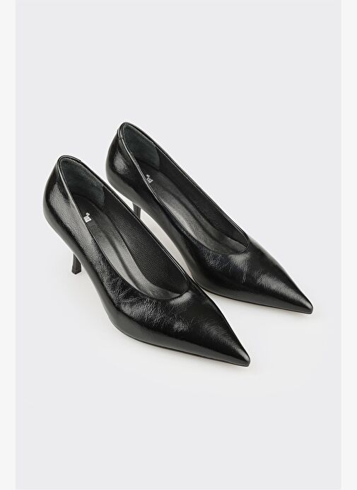 Siyah Kadın Topuklu Ayakkabı - Görsel 3