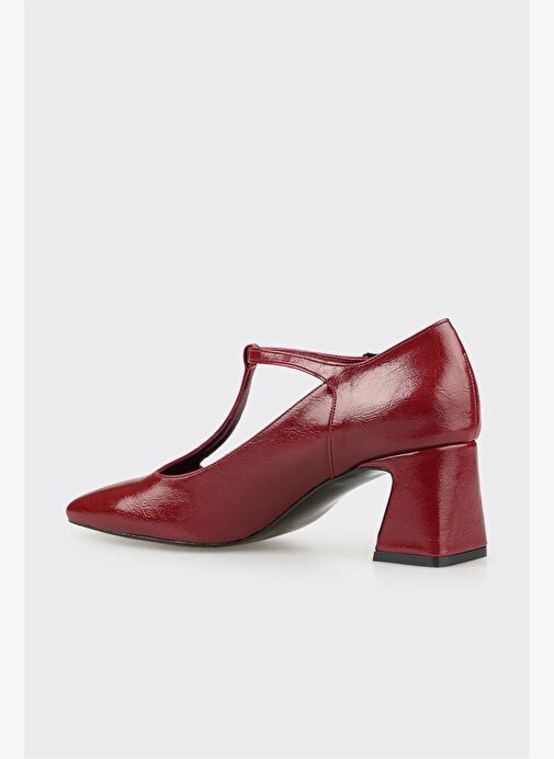 Bordo Kadın Topuklu Ayakkabı - Görsel 4